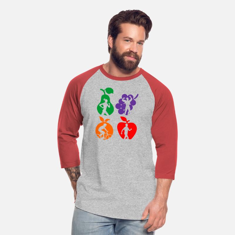 Healthy fruit healthy sports logo