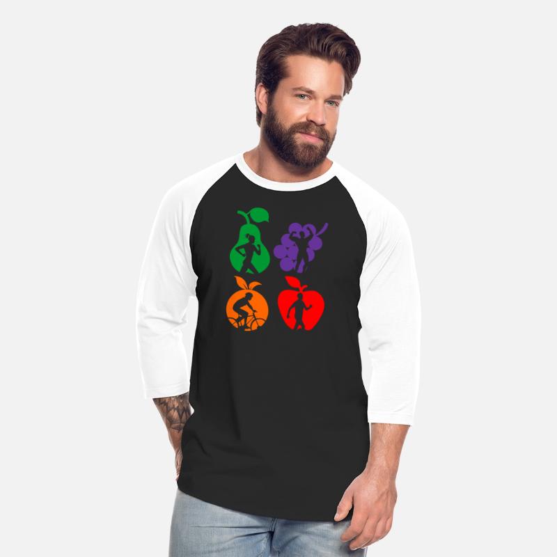 Healthy fruit healthy sports logo