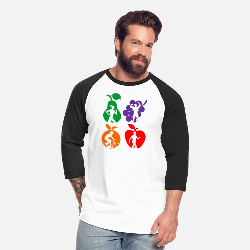 Healthy fruit healthy sports logo