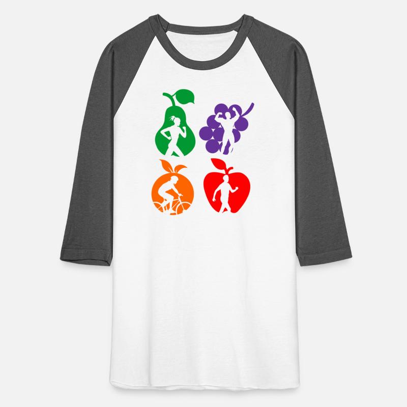 Healthy fruit healthy sports logo