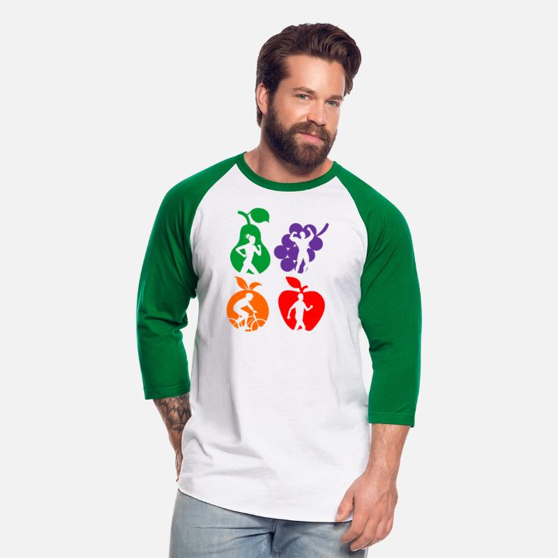 Healthy fruit healthy sports logo