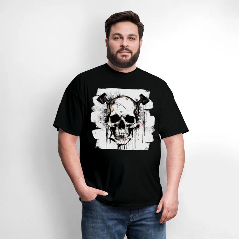 Heavy Metal Trash Polka Tattoo Style