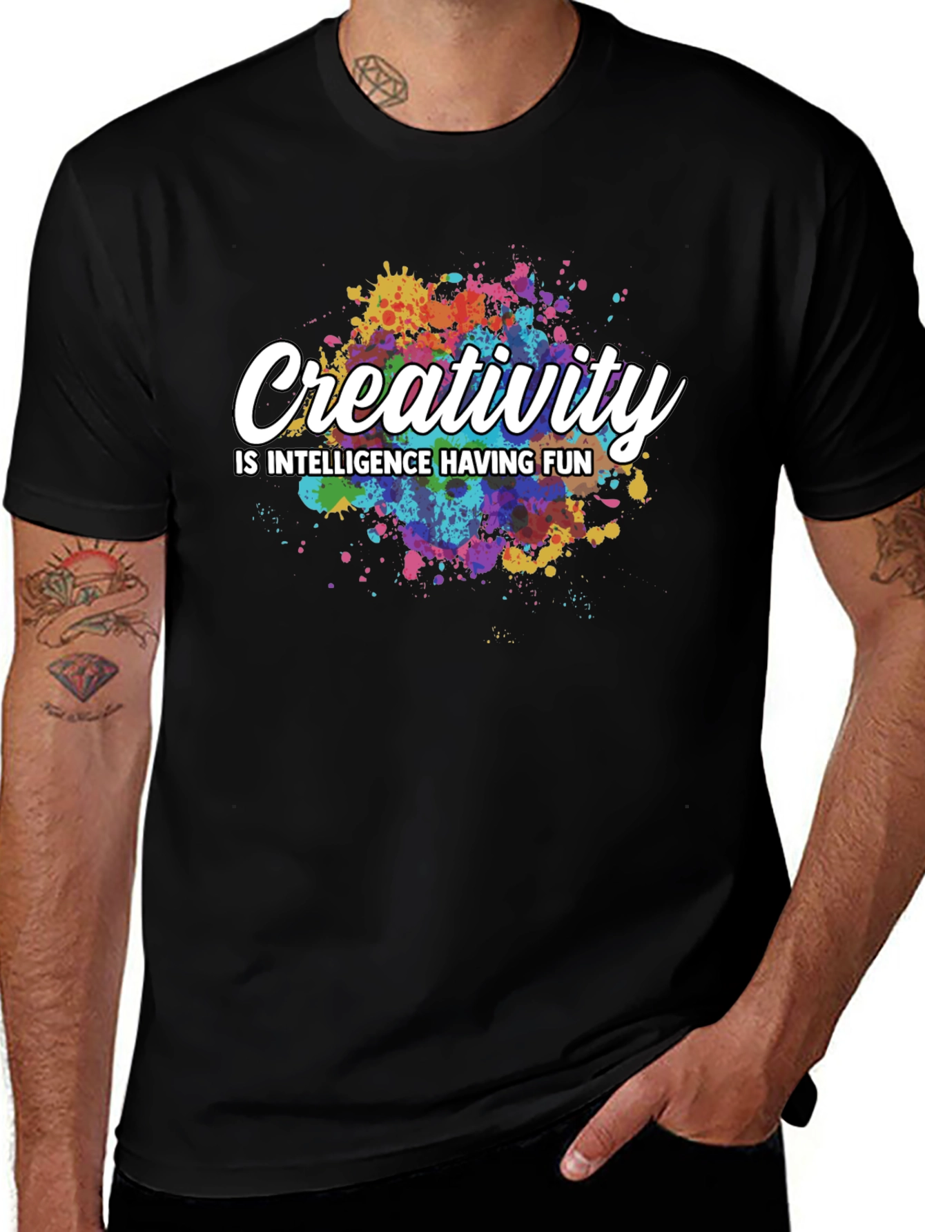 Creativity Quote Black T-Shirt