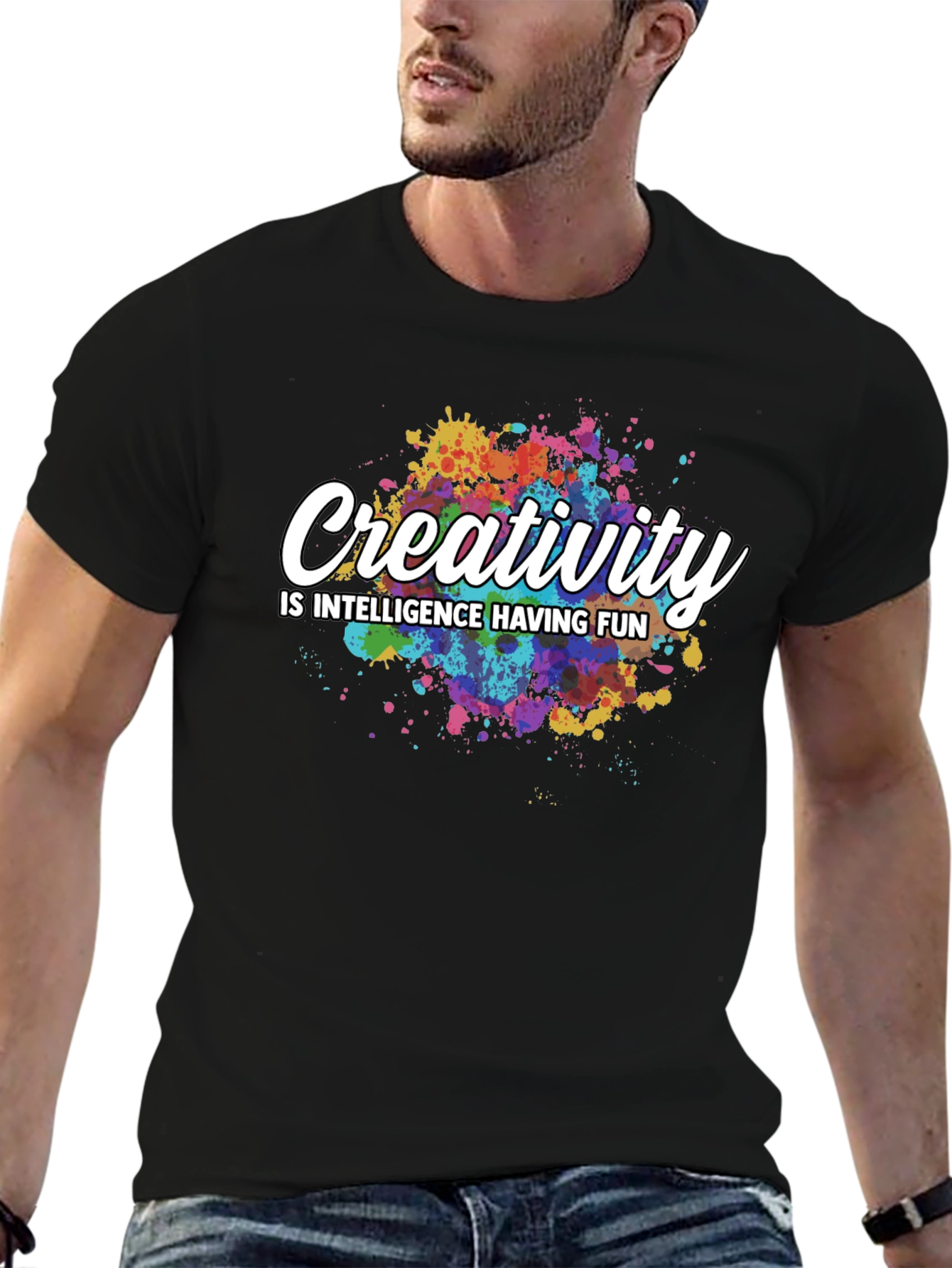 Creativity Quote Black T-Shirt