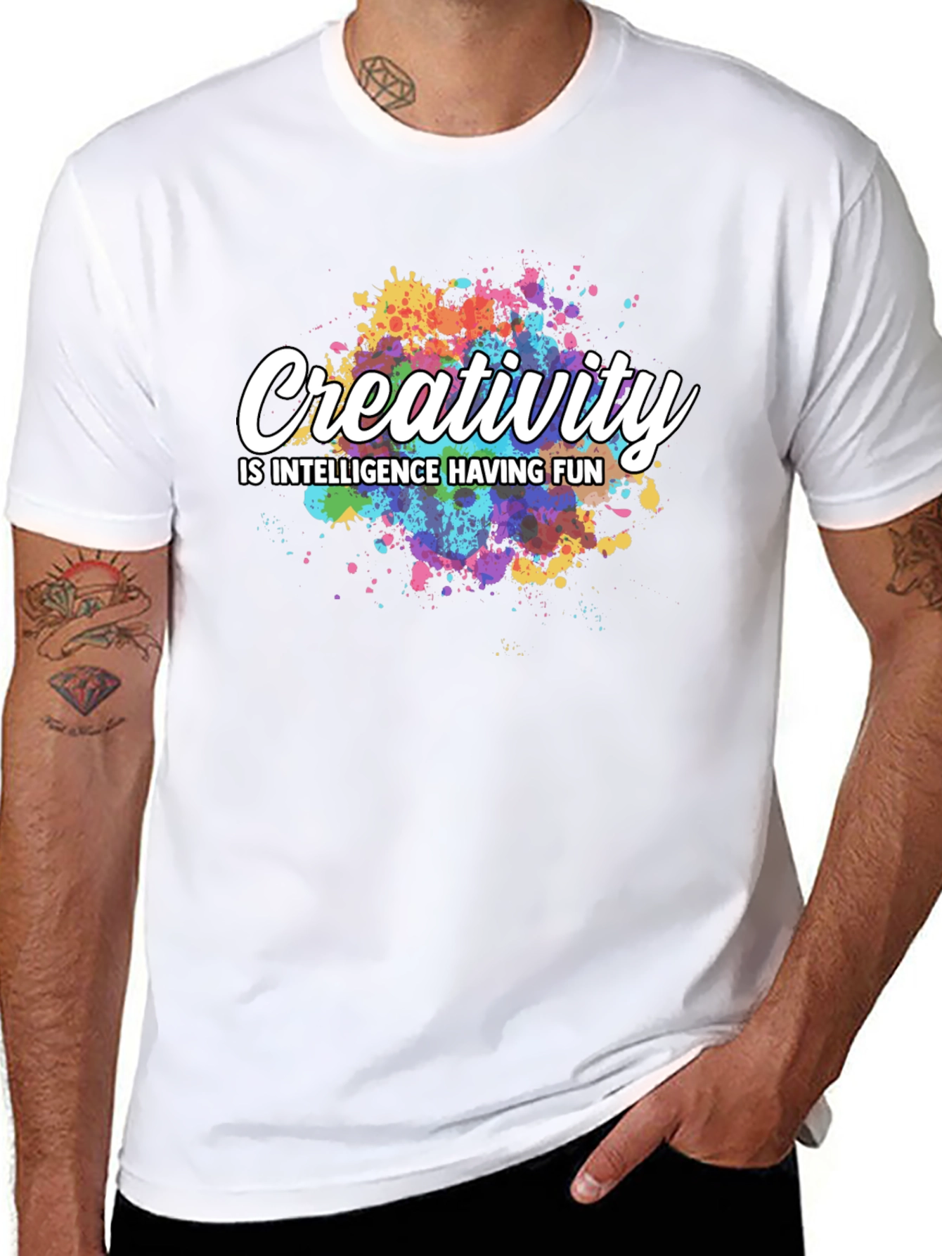 Creativity Quote Black T-Shirt