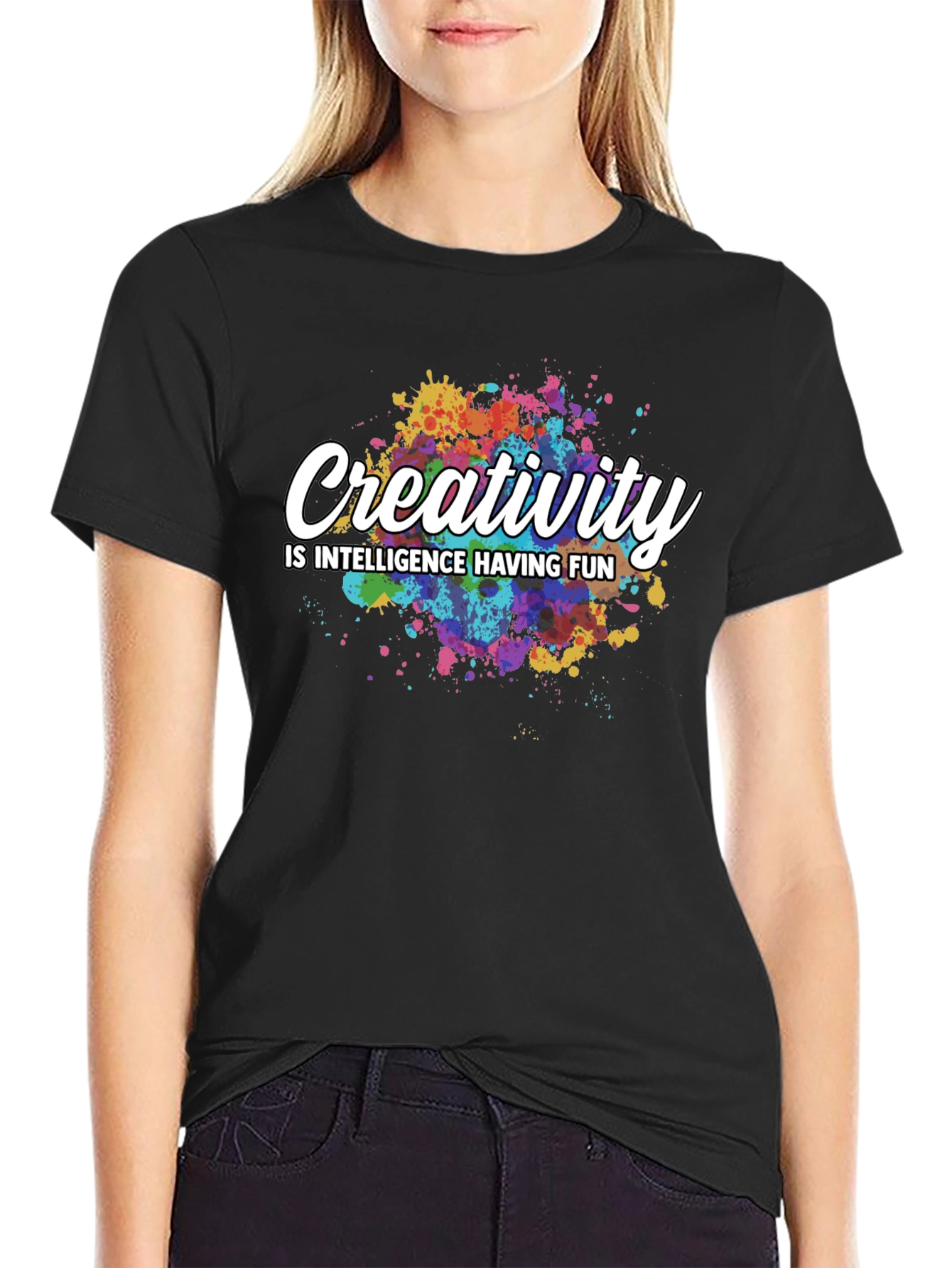 Creativity Quote Black T-Shirt