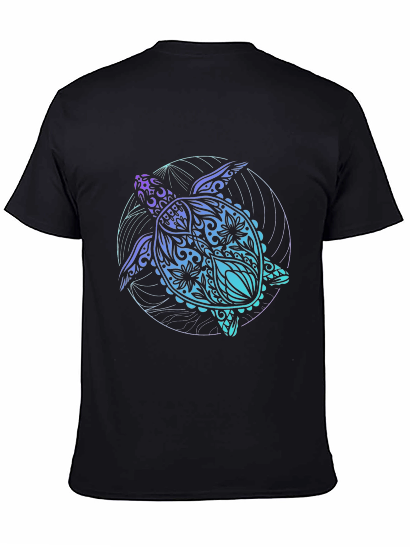 Turtle Graphic Black T-Shirt