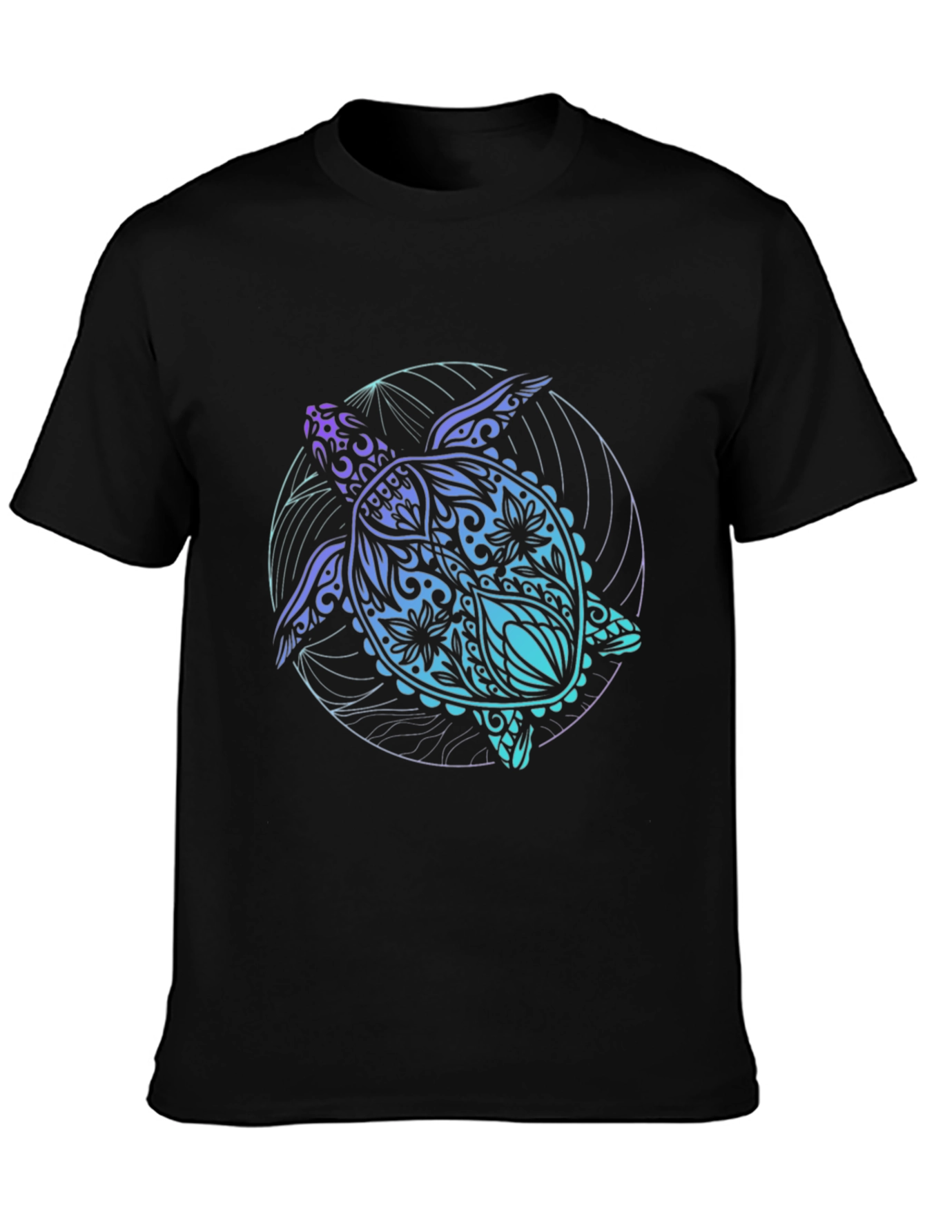 Turtle Graphic Black T-Shirt