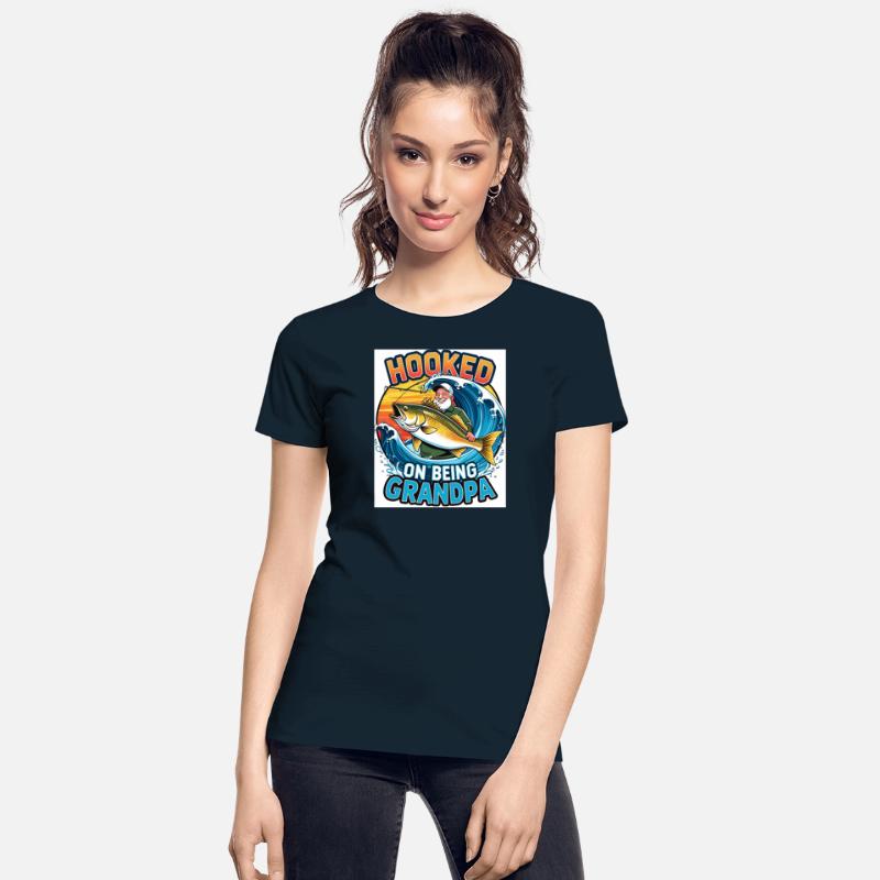 Hooked on Being Grandpa – Colorful Fishing Scene