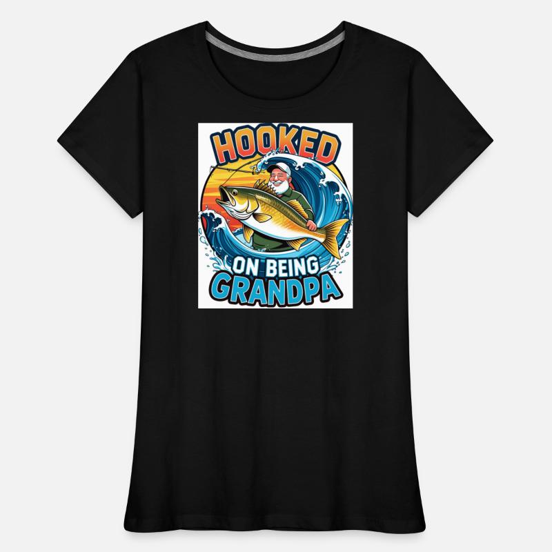 Hooked on Being Grandpa – Colorful Fishing Scene