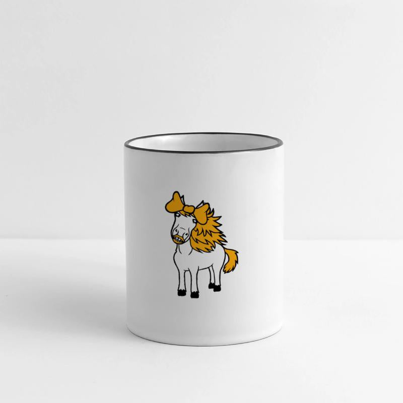 Horse Sweet Girl Female Cute Bow Tie Long Hair Fun