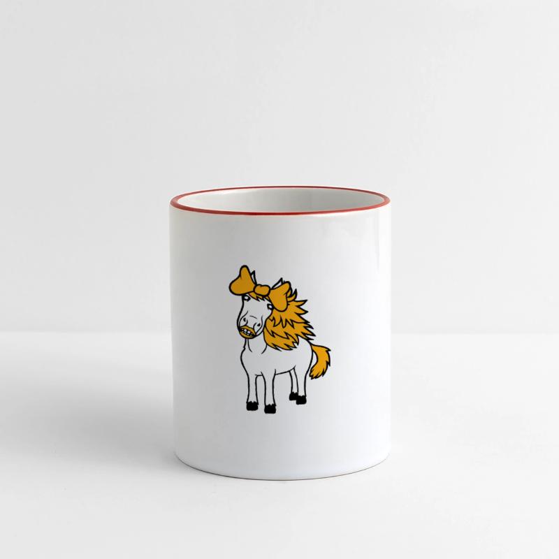 Horse Sweet Girl Female Cute Bow Tie Long Hair Fun