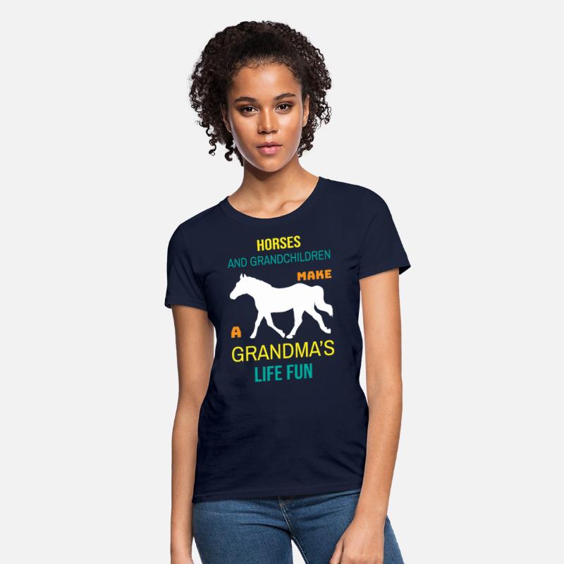 HORSES AND GRANDCHILD MAKE A GRANDMA S LIFE FUN