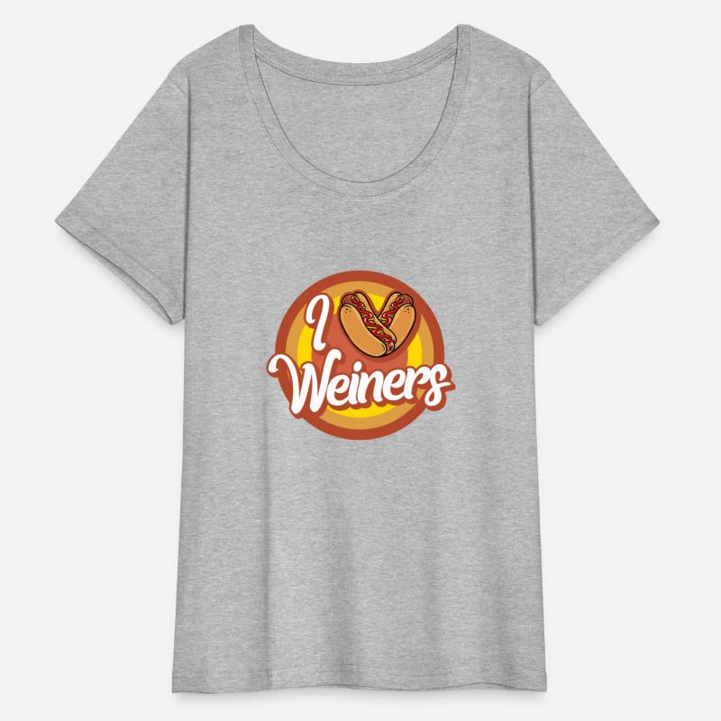 Hotdog Shirt, I Love Weiners Heart Hotdogs Cute