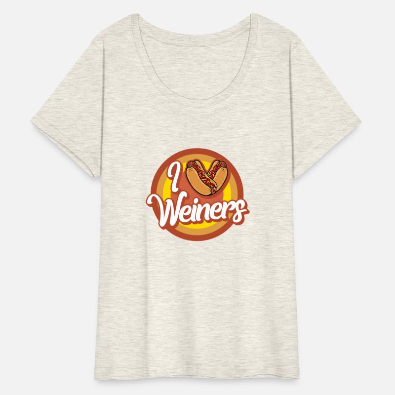Hotdog Shirt, I Love Weiners Heart Hotdogs Cute