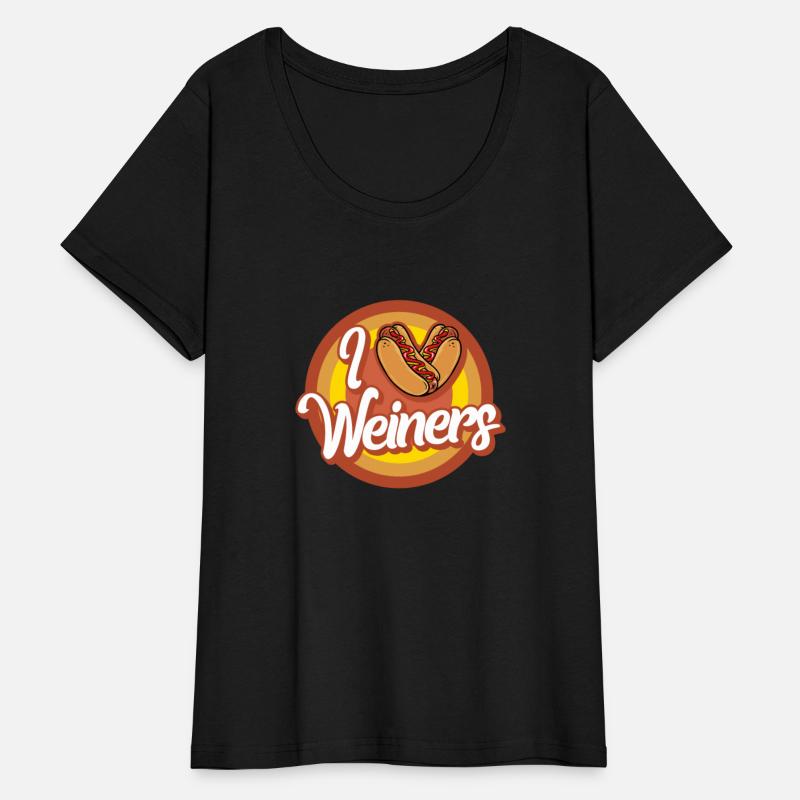 Hotdog Shirt, I Love Weiners Heart Hotdogs Cute