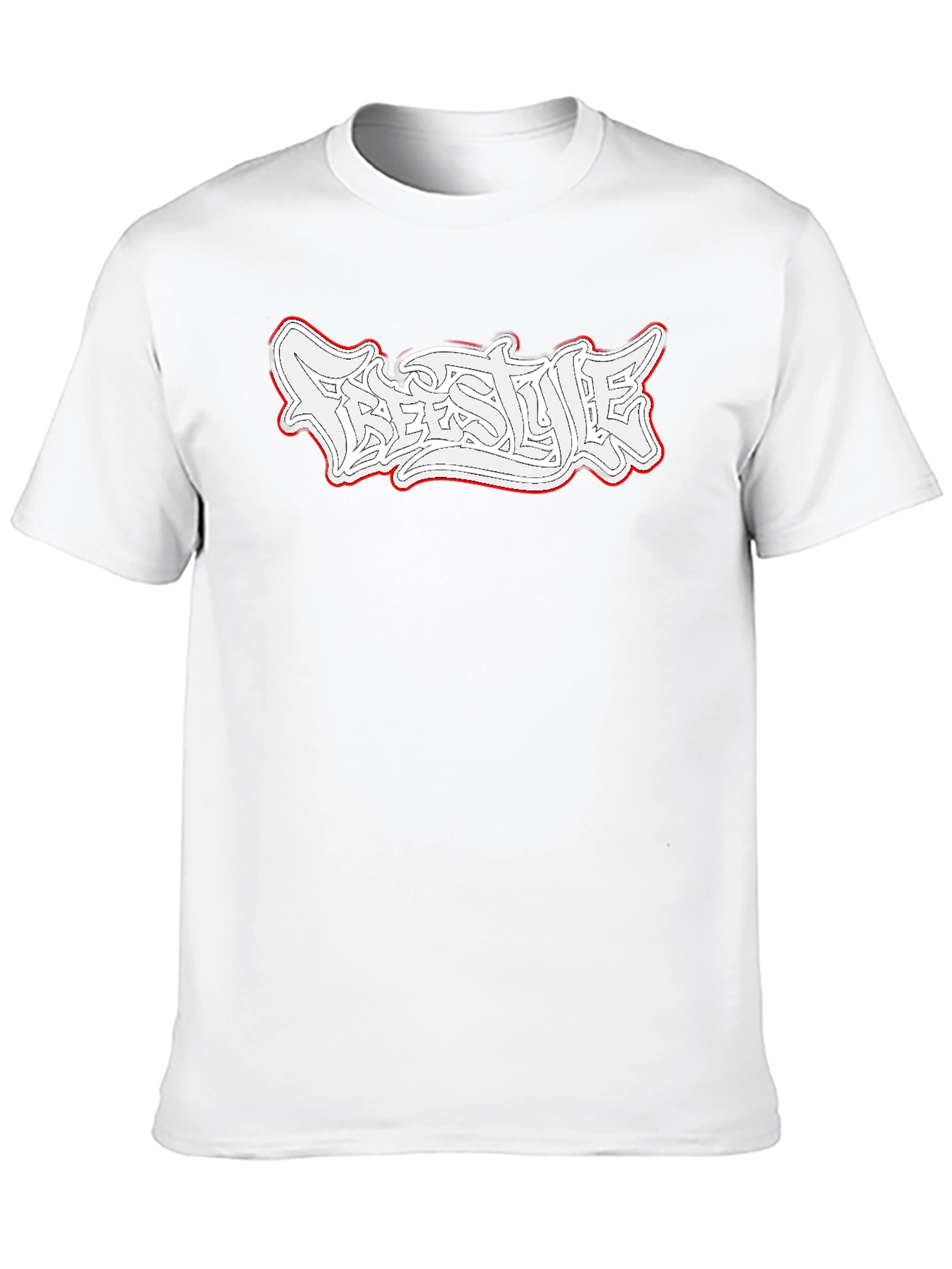 Freestyle Graphic Print Black T-Shirt