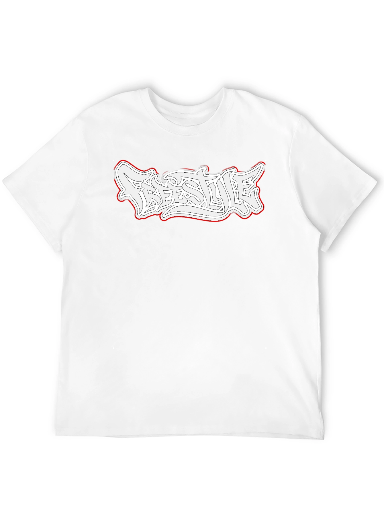 Freestyle Graphic Print Black T-Shirt