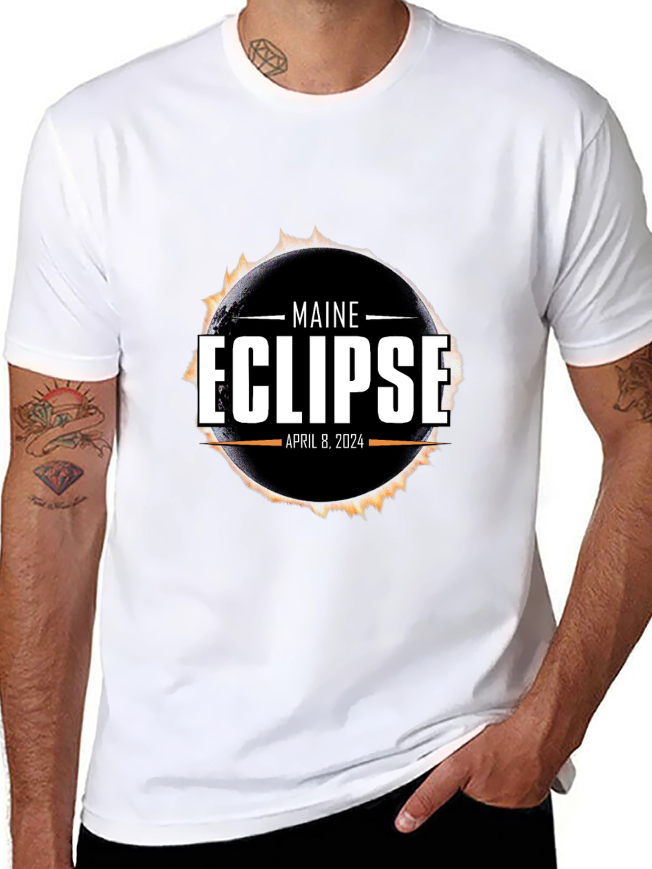 Maine Eclipse April 8 2024 T-Shirt