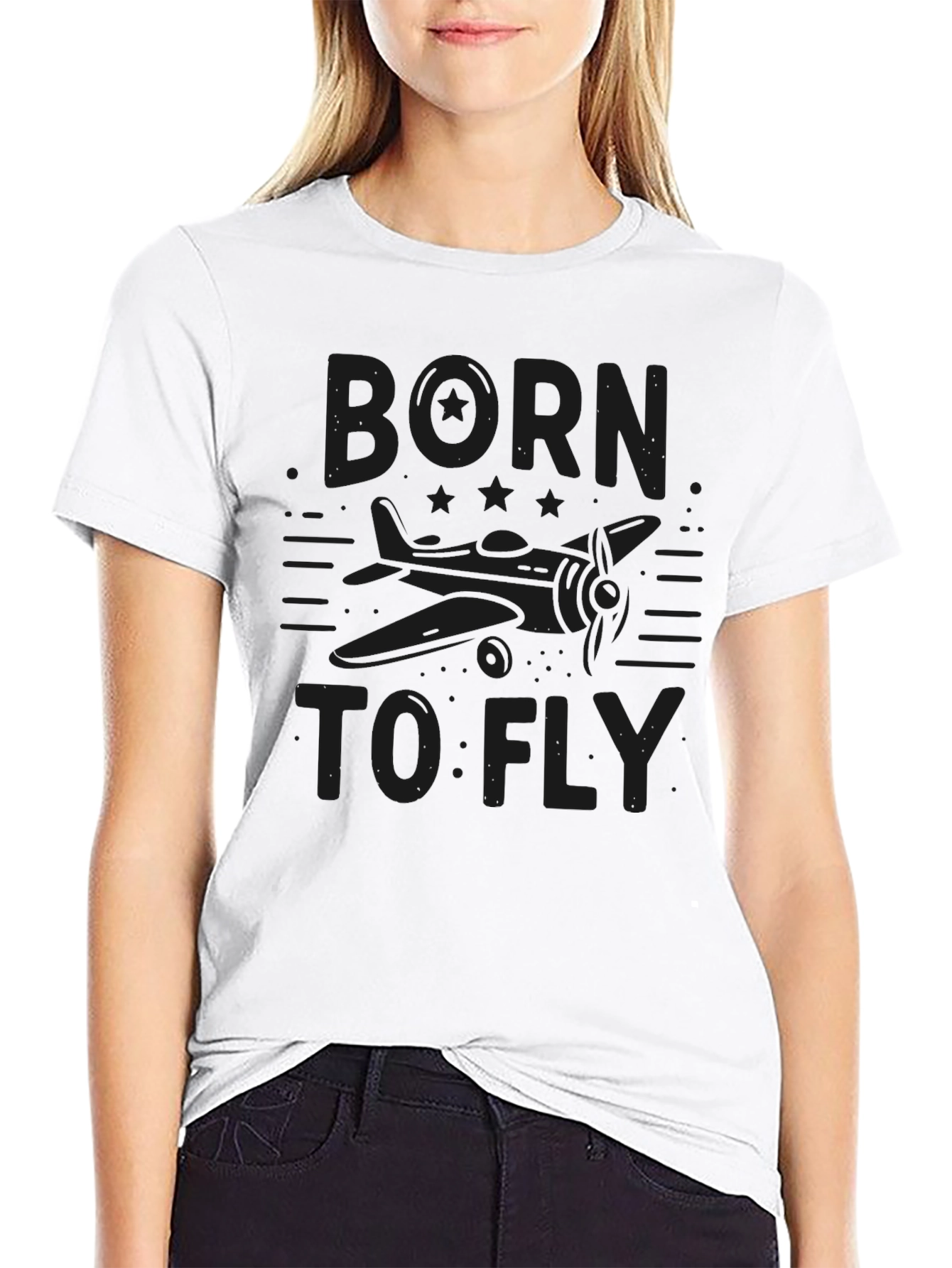 Born To Fly - Airplane Graphic Tee