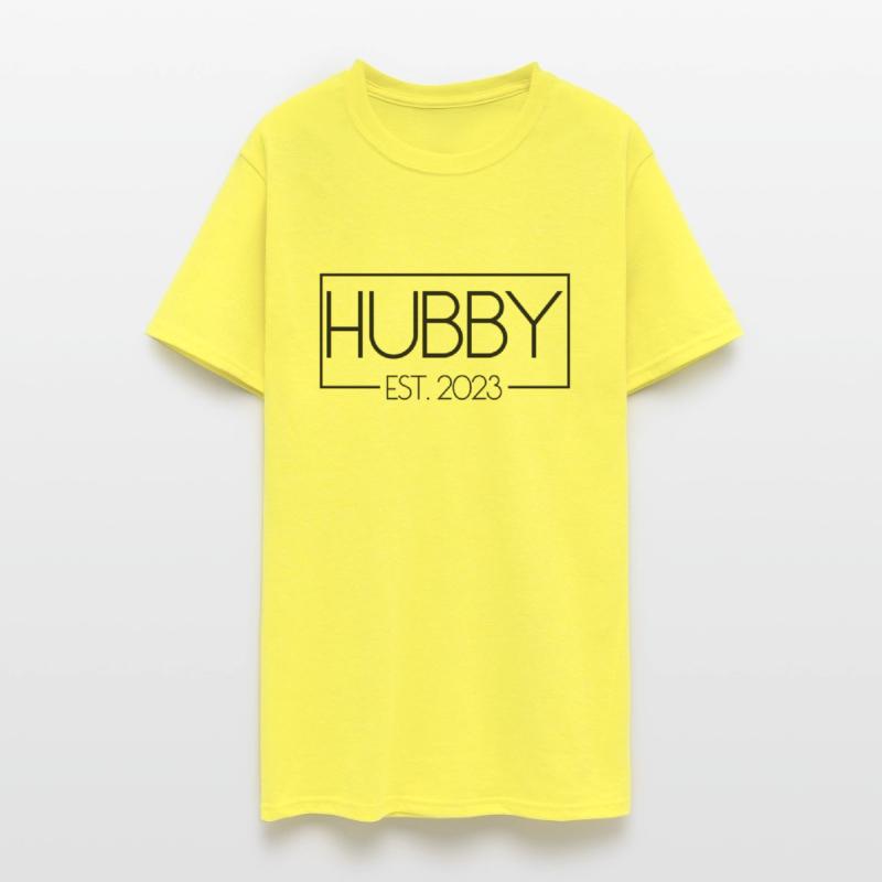 Hubby Est. 2023 Matching Couple Newlywed Marriedma