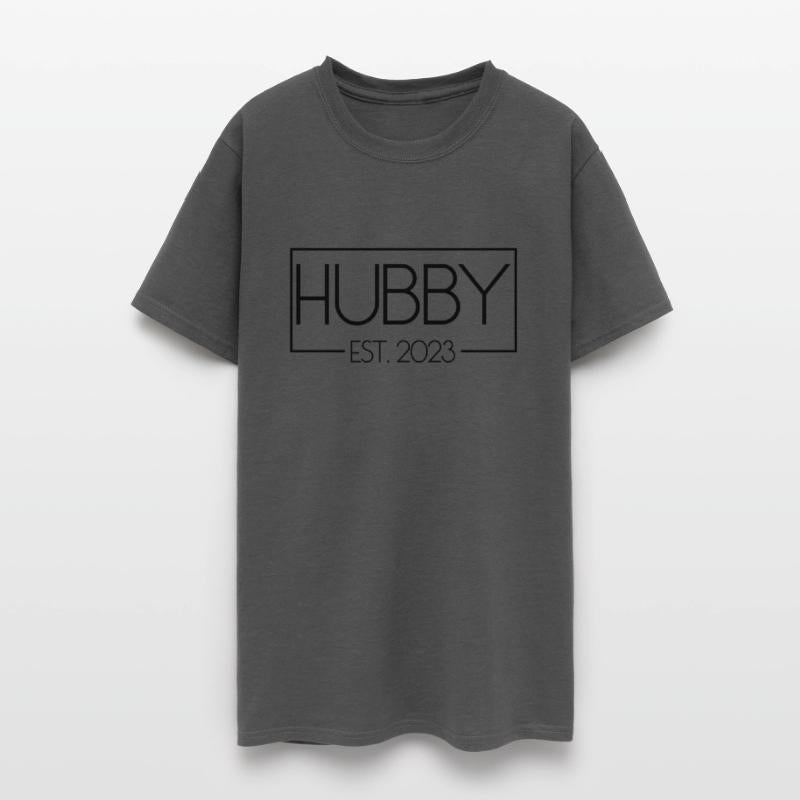 Hubby Est. 2023 Matching Couple Newlywed Marriedma