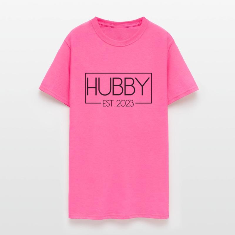 Hubby Est. 2023 Matching Couple Newlywed Marriedma