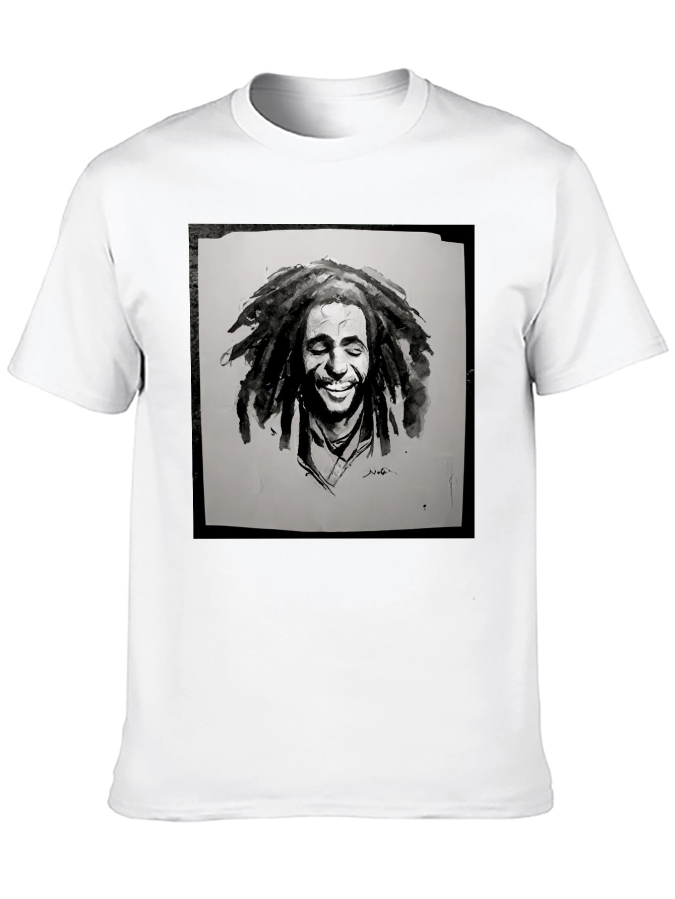 Bob Marley Inspired Graphic Tee - Black