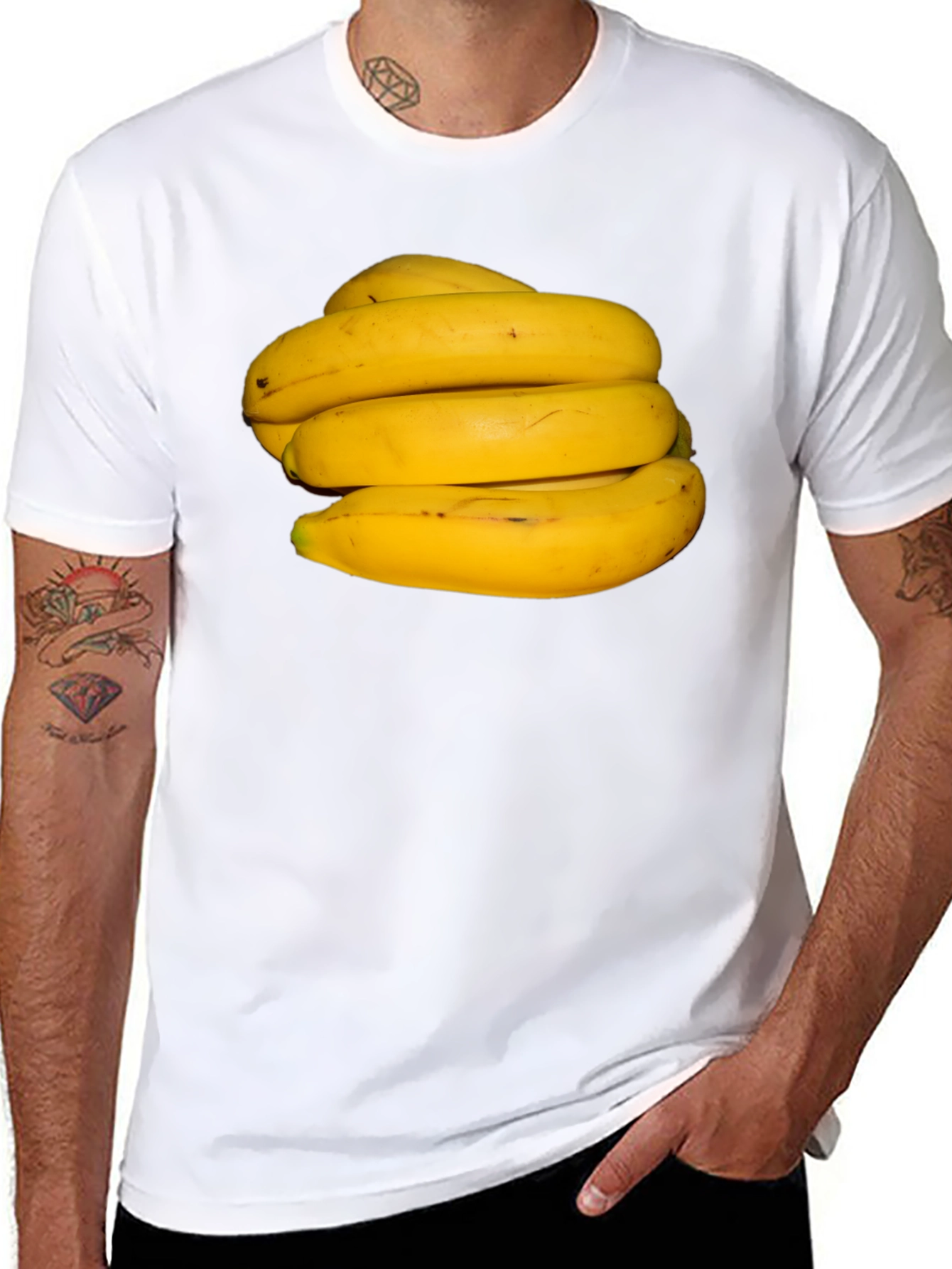 Banana Bunch Graphic T-Shirt - Quirky & Fun!