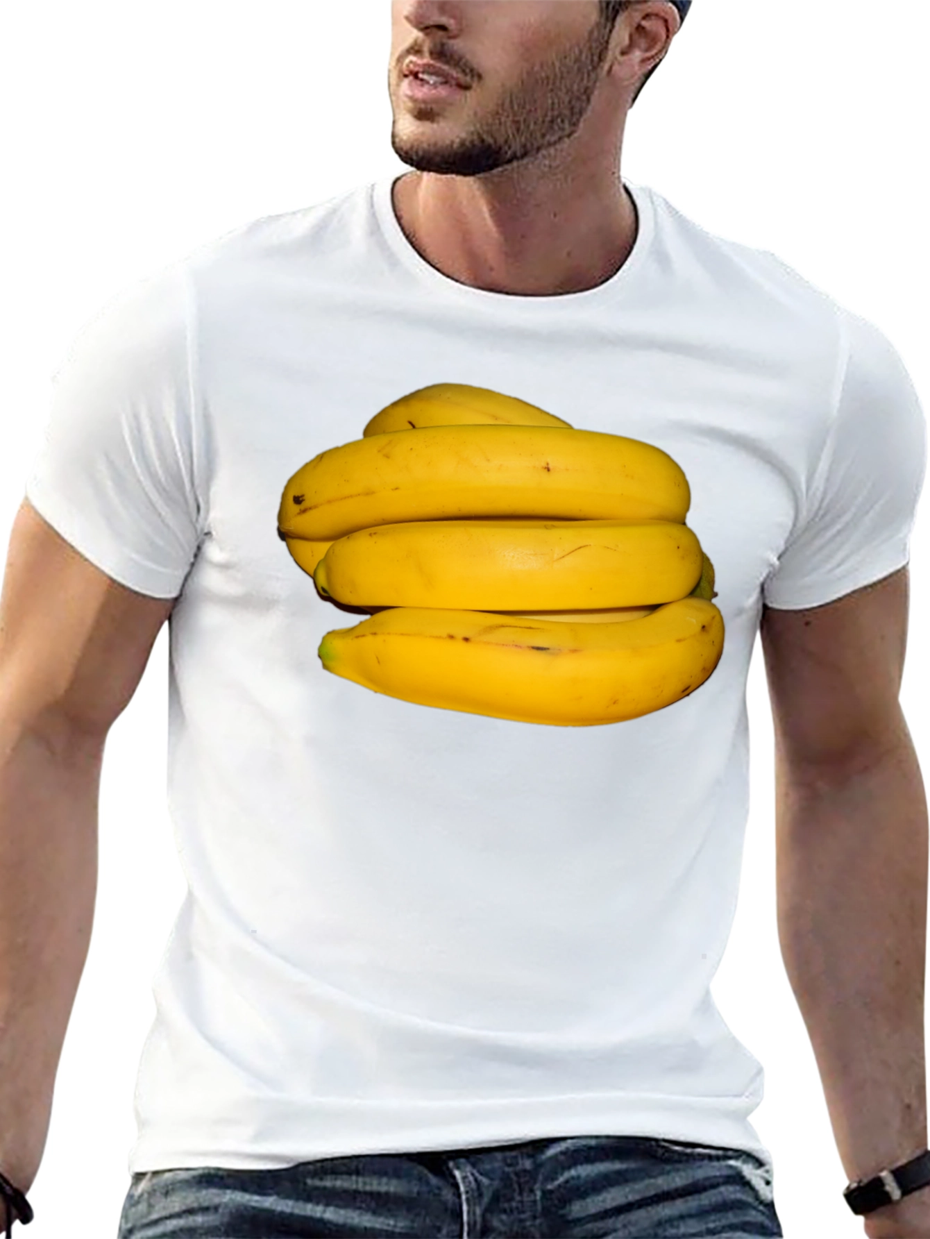 Banana Bunch Graphic T-Shirt - Quirky & Fun!