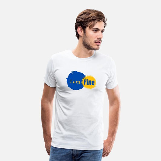 "I am Fine" – Sarcastic Mental Health T-Shirt Desi