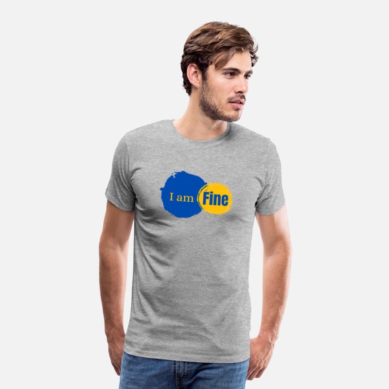 "I am Fine" – Sarcastic Mental Health T-Shirt Desi