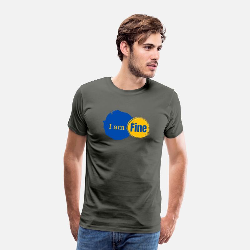 "I am Fine" – Sarcastic Mental Health T-Shirt Desi