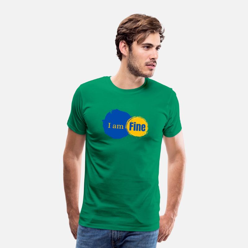 "I am Fine" – Sarcastic Mental Health T-Shirt Desi