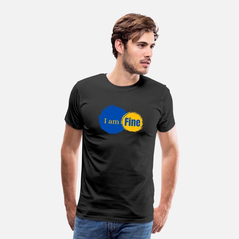 "I am Fine" – Sarcastic Mental Health T-Shirt Desi