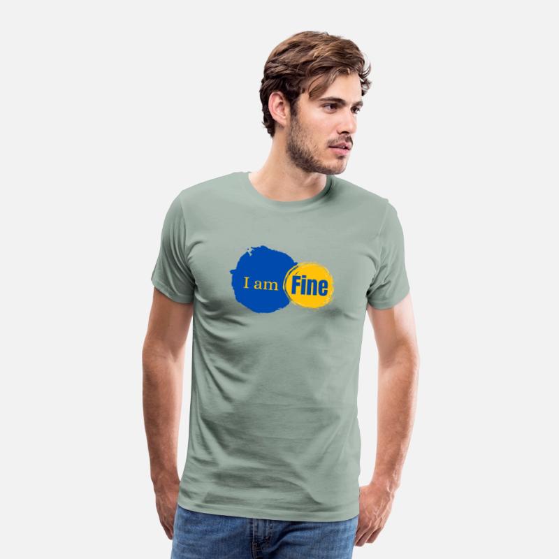 "I am Fine" – Sarcastic Mental Health T-Shirt Desi