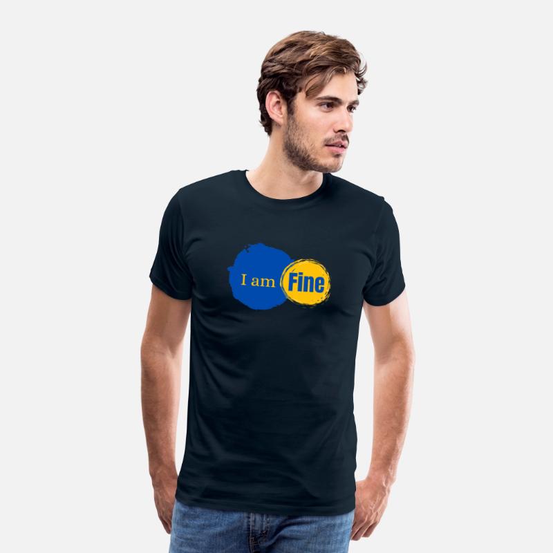 "I am Fine" – Sarcastic Mental Health T-Shirt Desi
