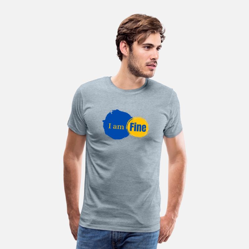 "I am Fine" – Sarcastic Mental Health T-Shirt Desi