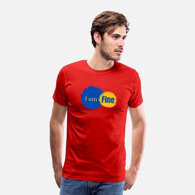 "I am Fine" – Sarcastic Mental Health T-Shirt Desi