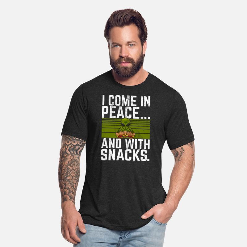 I Come In Peace And With Snacks Burger Alien