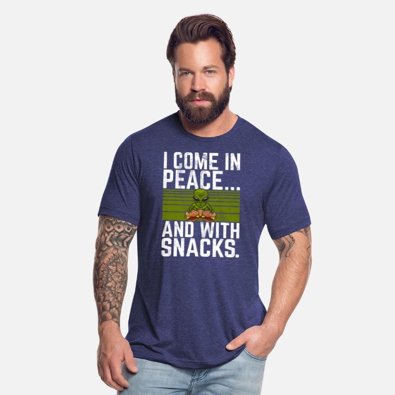 I Come In Peace And With Snacks Burger Alien