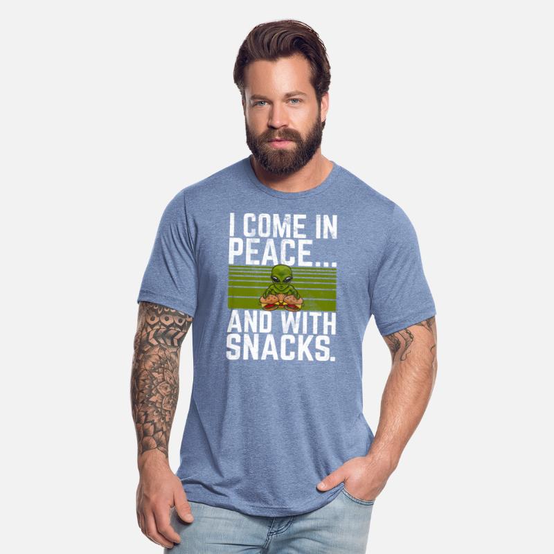 I Come In Peace And With Snacks Burger Alien