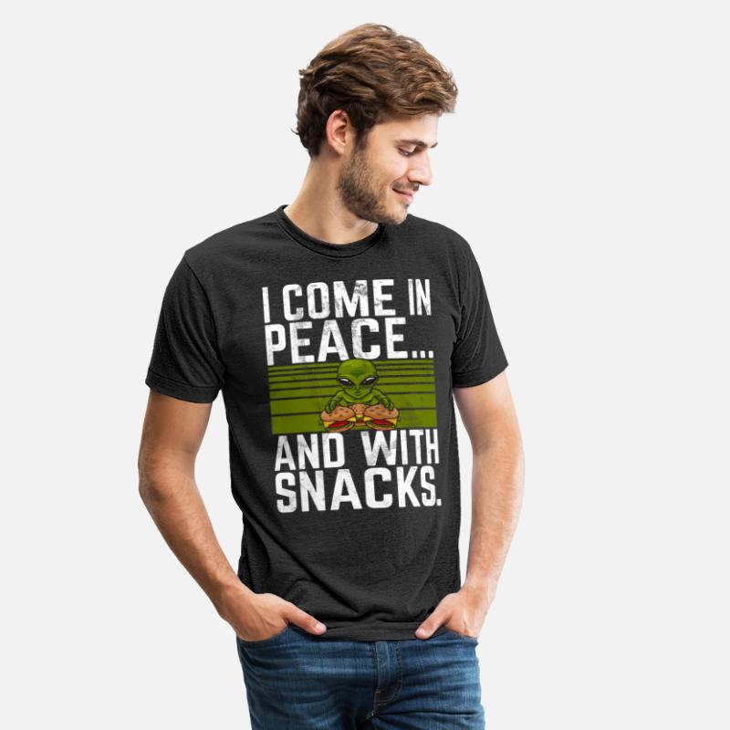 I Come In Peace And With Snacks Burger Alien