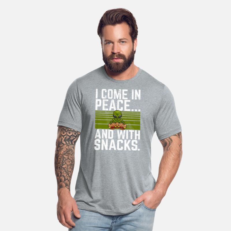 I Come In Peace And With Snacks Burger Alien