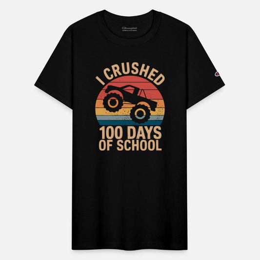 I Crushed 100 Days of School Monster Truck Boy