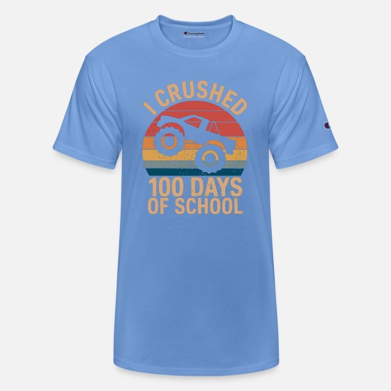 I Crushed 100 Days of School Monster Truck Boy