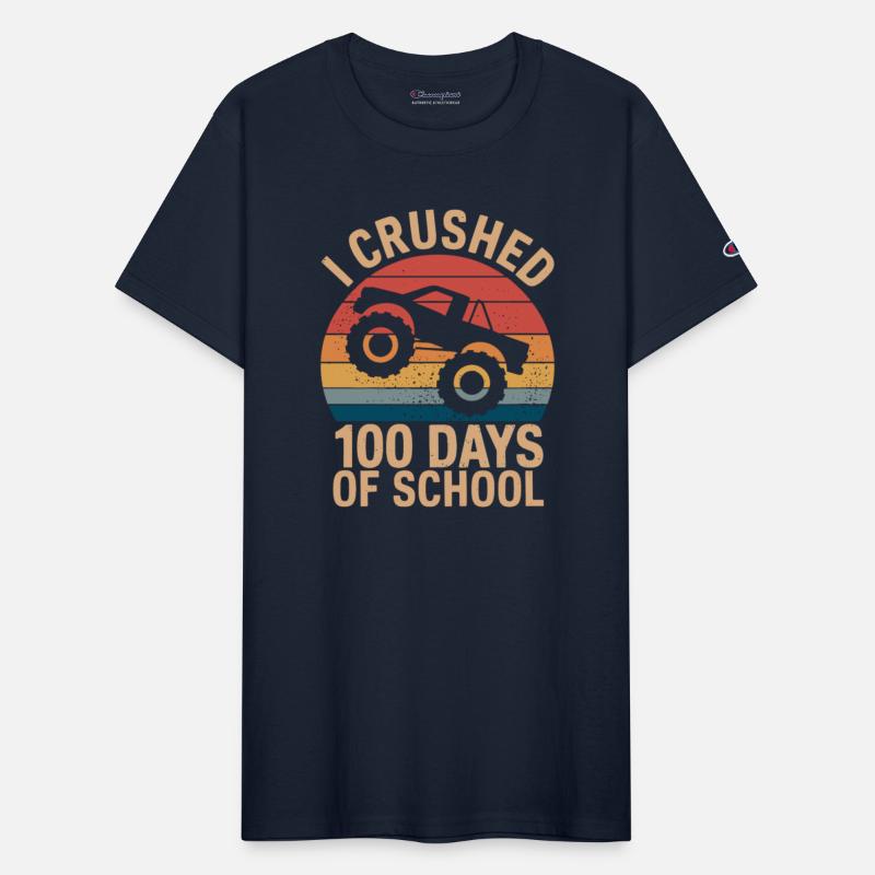 I Crushed 100 Days of School Monster Truck Boy