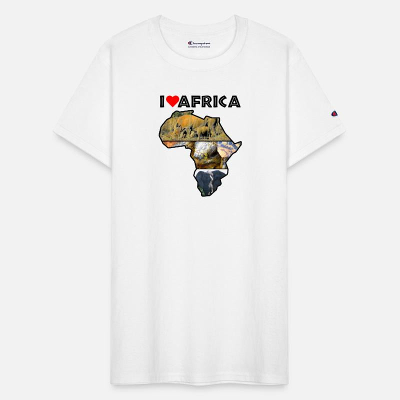 I Heart Africa Wildlife Continent Collage