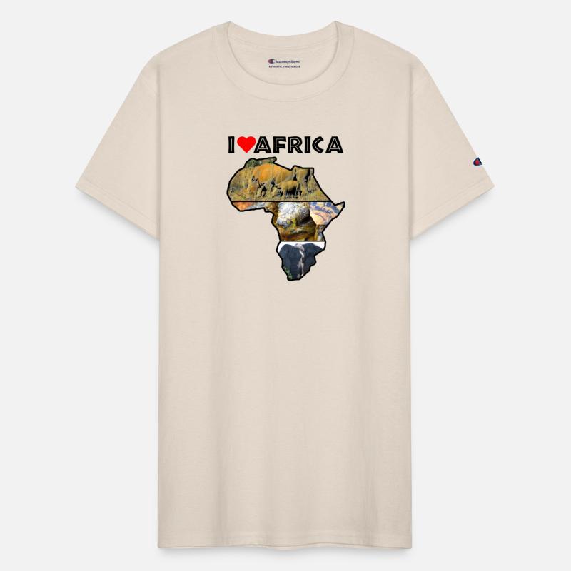 I Heart Africa Wildlife Continent Collage