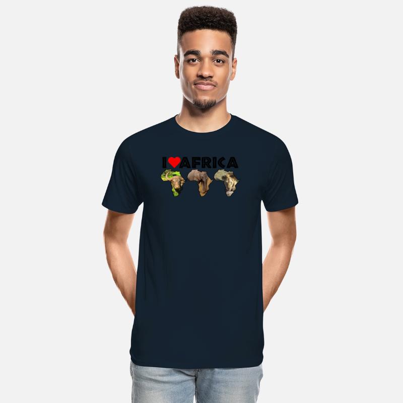 I Heart Africa Wildlife Continent Collage Trio